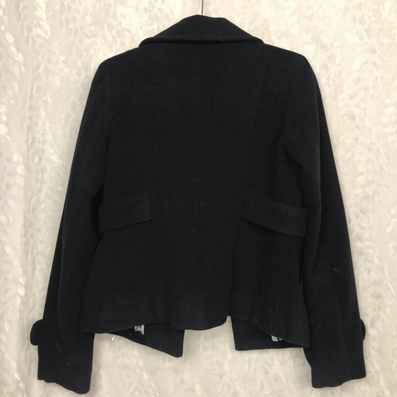 Anthropologie Tulle black blazer coat lined medium - Picture 3 of 5